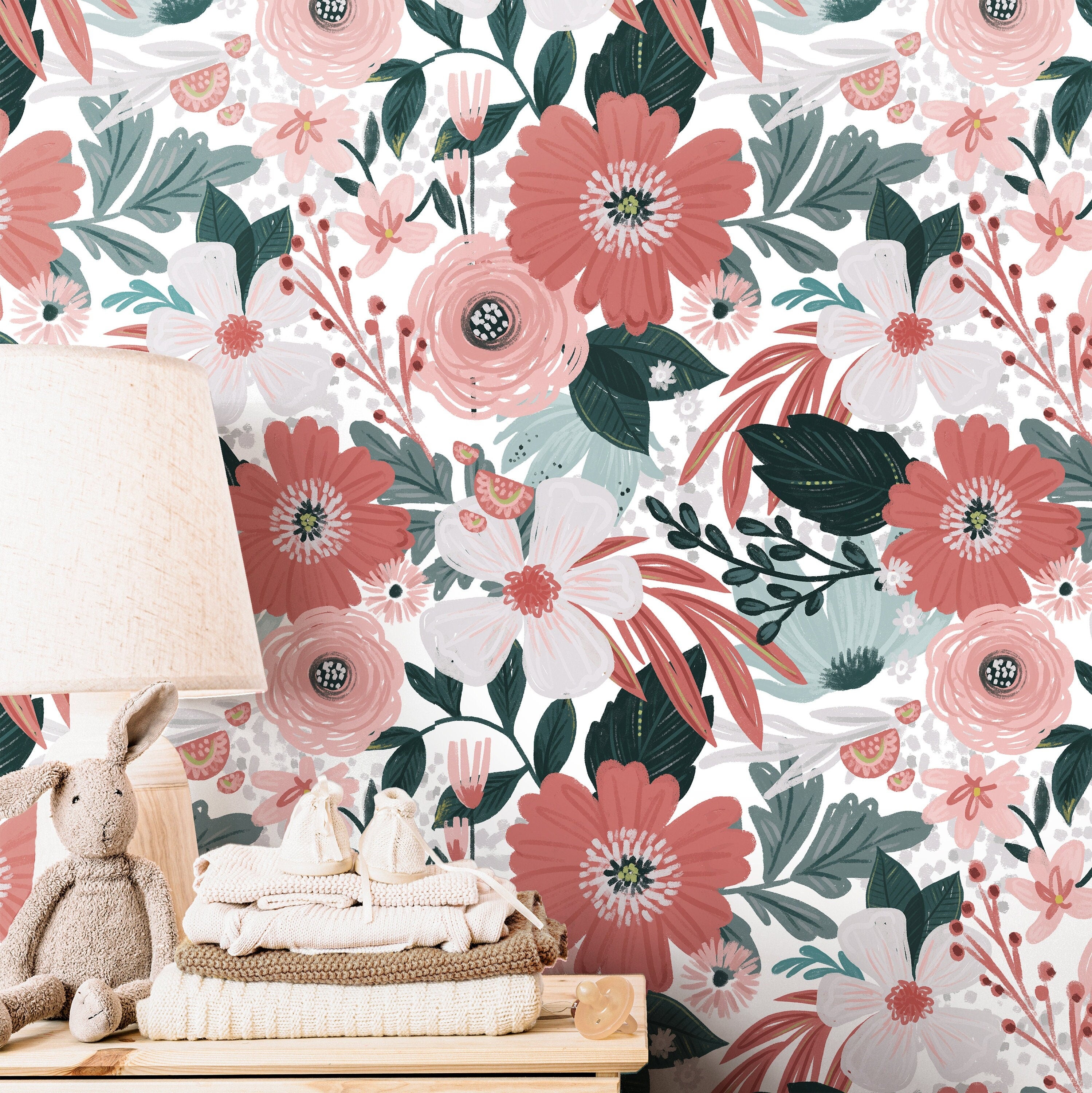 modern floral wallpaper