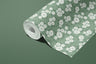 Green White Floral Contact Paper | Peel And Stick Wallpaper | Removable Wallpaper | Shelf Liner | Drawer Liner | Peel and Stick Paper 1085