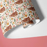 Highland Cow Floral Contact Paper | Peel And Stick Wallpaper | Removable Wallpaper | Shelf Liner | Drawer Liner Peel and Stick Paper 1092