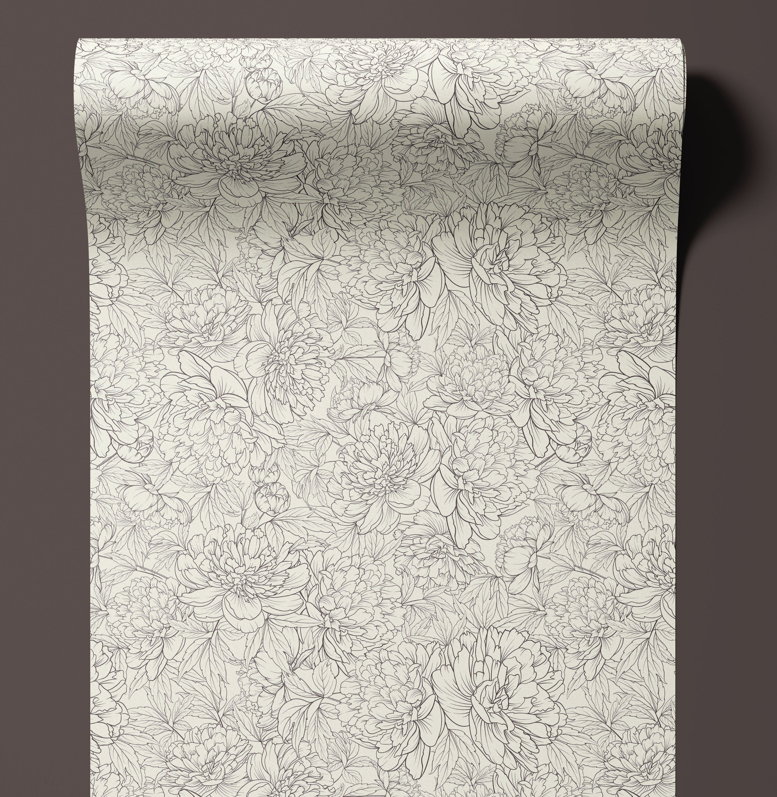 Contact Paper Vintage Floral Cream | Peel And Stick Wallpaper | Removable Wallpaper | Shelf Liner | Drawer Liner | Peel and Stick Paper 1198