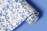 Blue Floral Retro Contact Paper | Peel And Stick Wallpaper | Removable Wallpaper | Shelf Liner | Drawer Liner | Peel and Stick Paper 1366