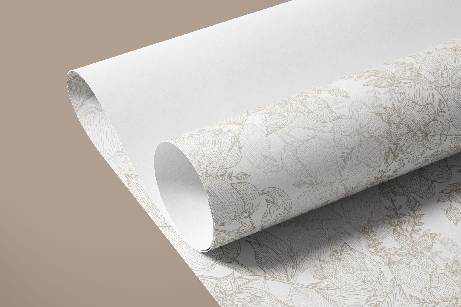 Floral Cream Contact Paper | Peel And Stick Wallpaper | Removable Wallpaper | Shelf Liner | Drawer Liner | Peel and Stick Paper 134