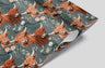 Floral Highland Cow Peel and Stick Contact Paper | Wallpaper | Removable Wallpaper | Shelf Liner | Drawer Liner | Peel and Stick Paper 1709