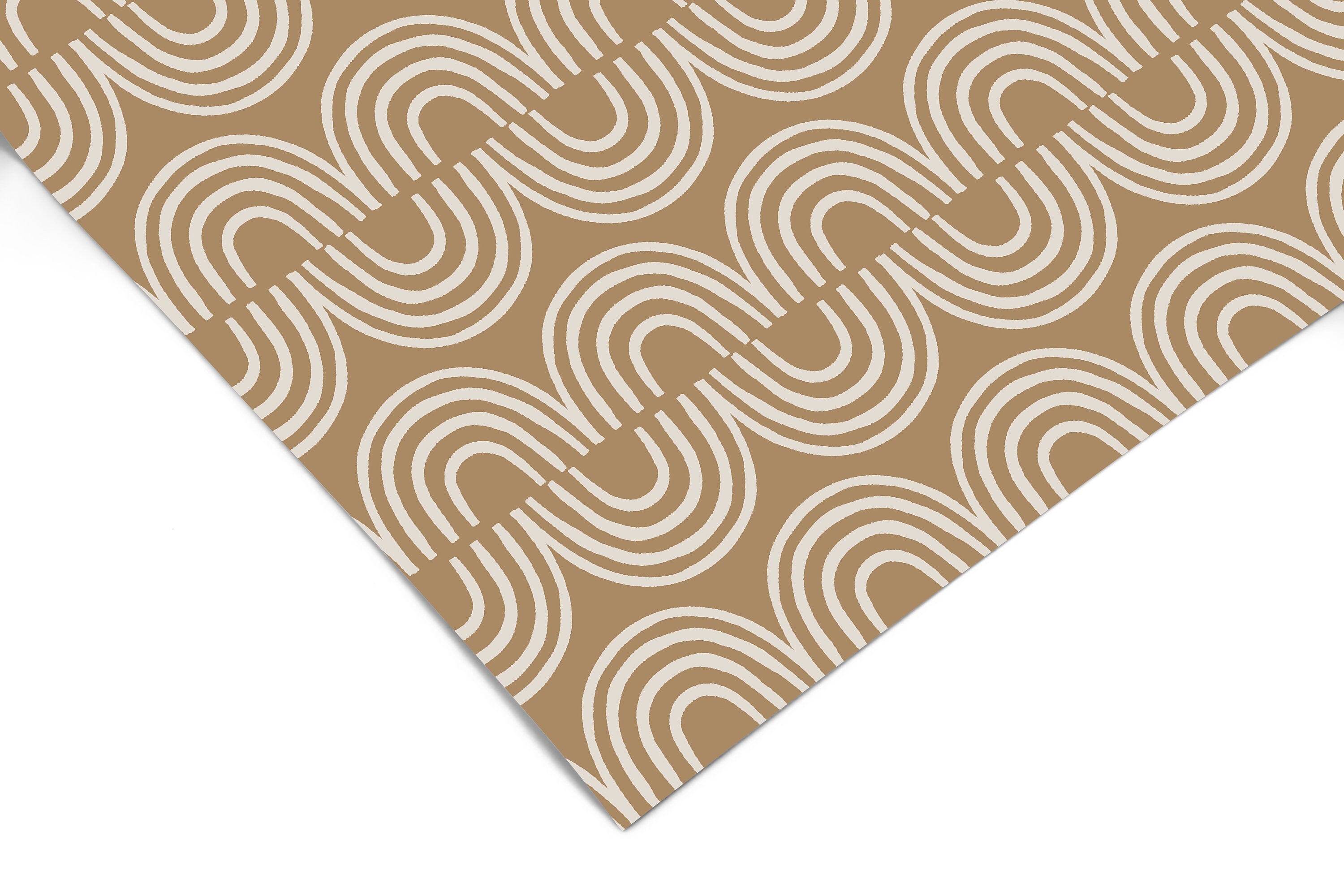 Contact Paper Tan And Cream Pattern | Peel And Stick Wallpaper | Removable Wallpaper | Shelf Liner | Drawer Liner | Peel and Stick Paper 870 - JamesAndColors