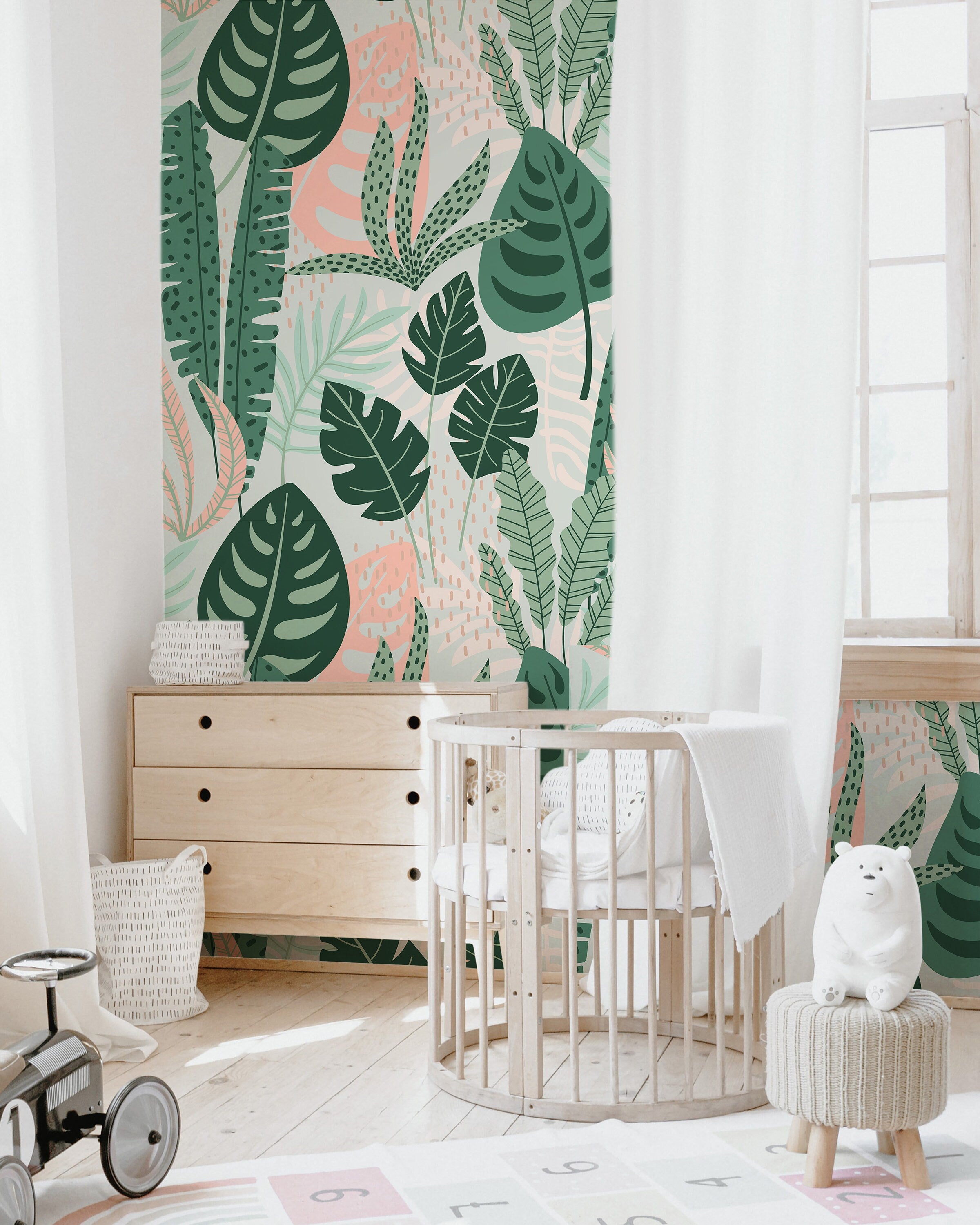 Tempaper SelfAdhesive Wallpaper Tropical Jungle by Food52  Dwell