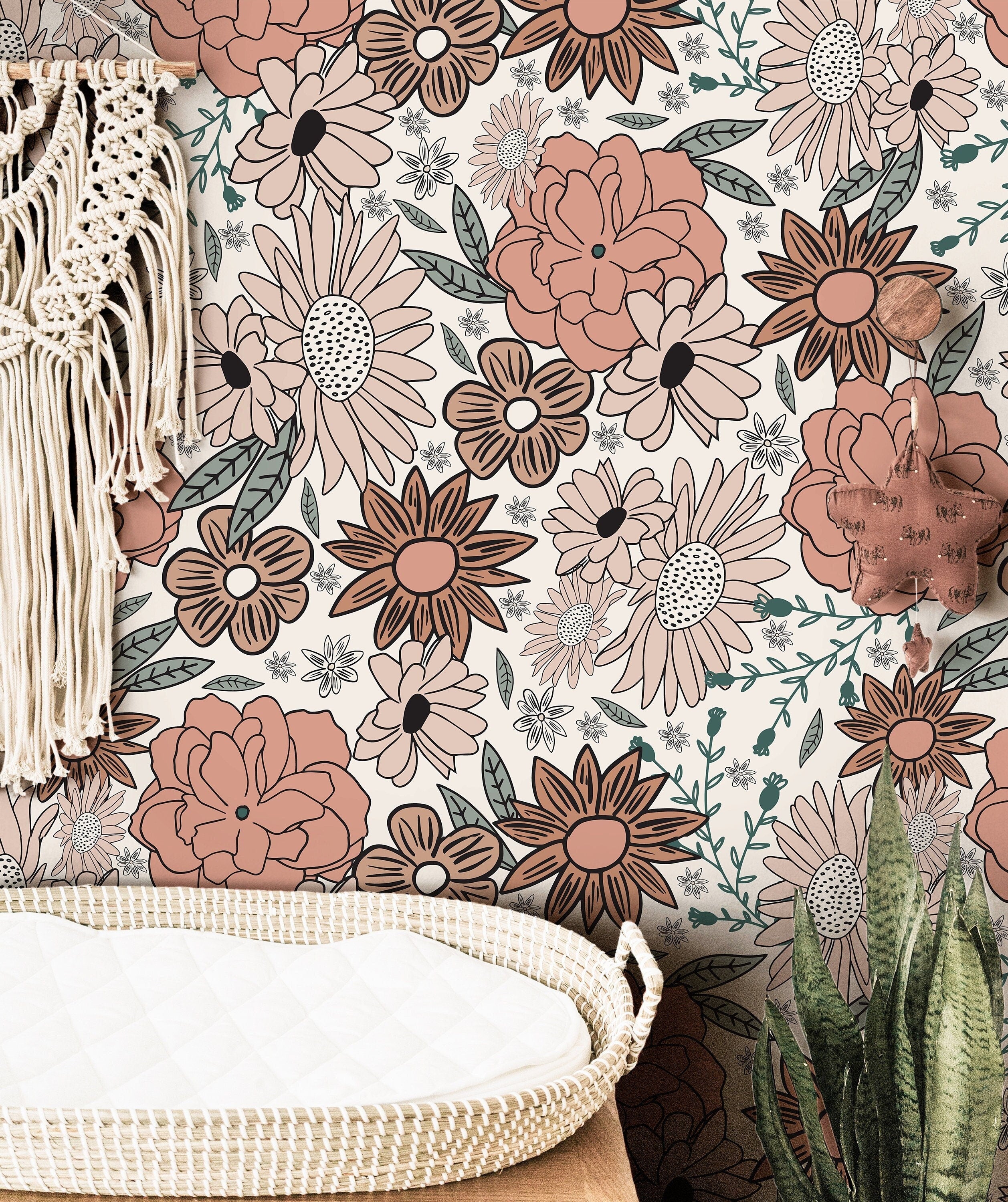 Anthropologie Floral Wallpaper