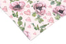 Pink Floral Hearts Contact Paper | Peel And Stick Wallpaper | Removable Wallpaper | Shelf Liner | Drawer Liner | Peel and Stick Paper 1518