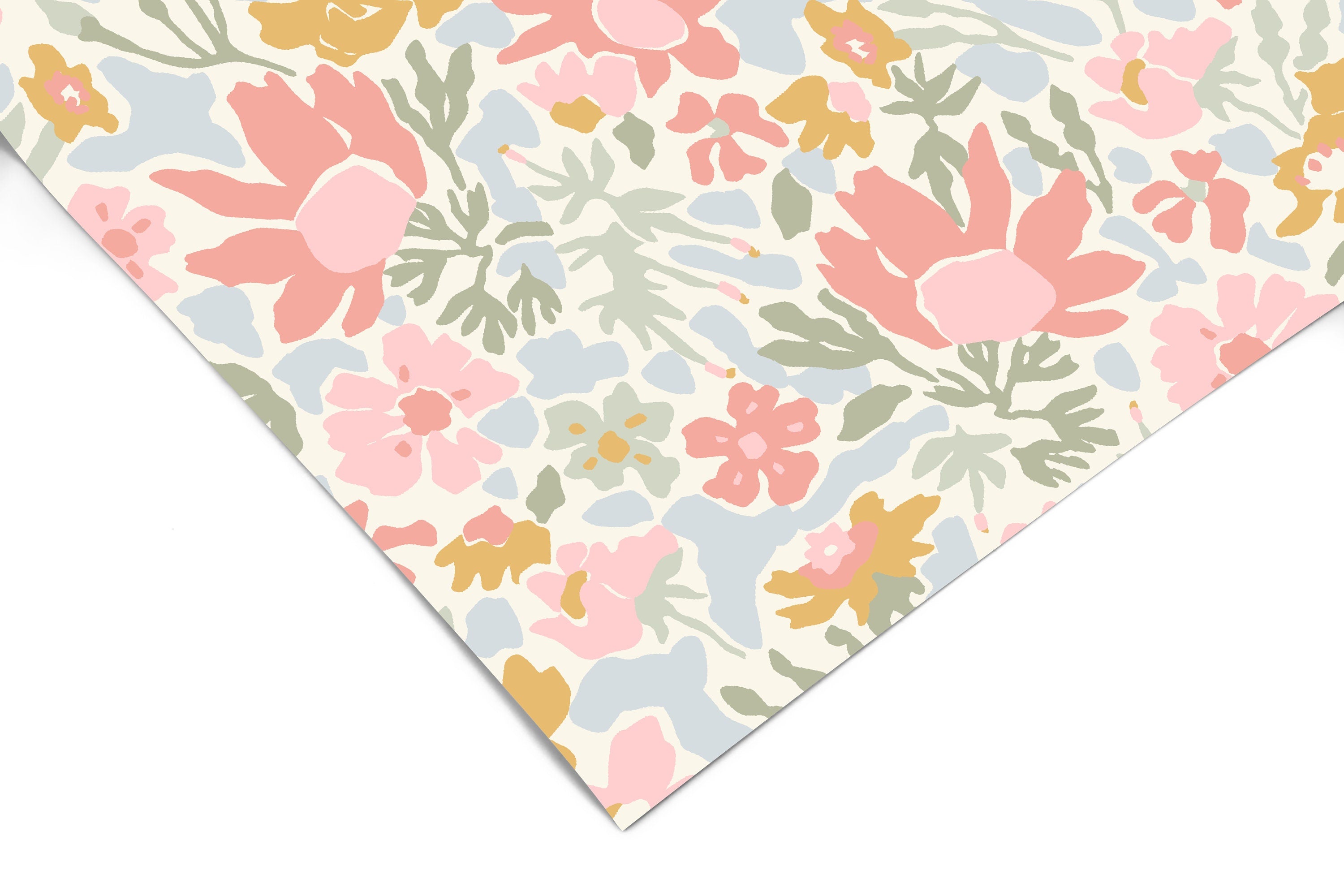 Pastel Florals Contact Paper | Peel And Stick Wallpaper | Removable Wallpaper | Shelf Liner | Drawer Liner | Peel and Stick Paper 1563